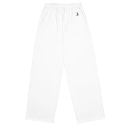 Humble Sportswear, men's color match white activewear and loungewear pants 