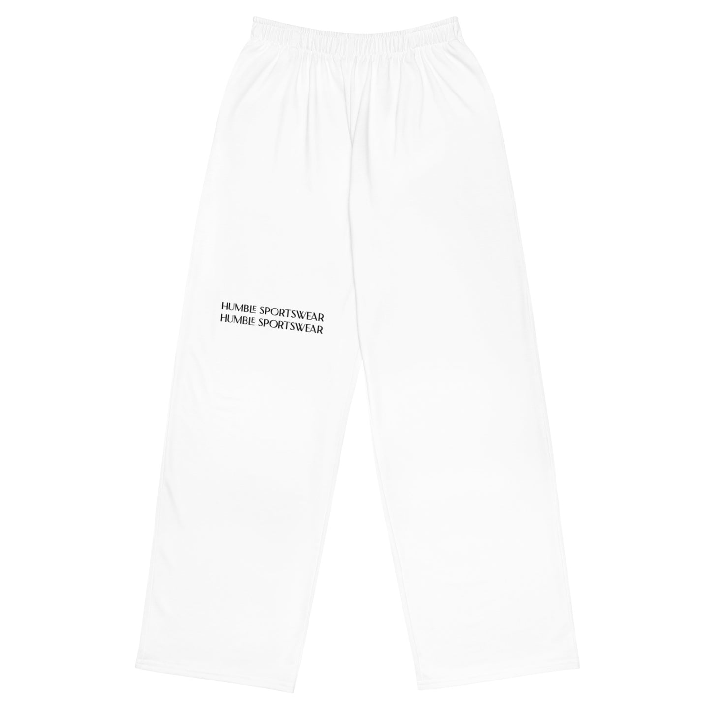 Humble Sportswear, men's color match white activewear and loungewear pants 