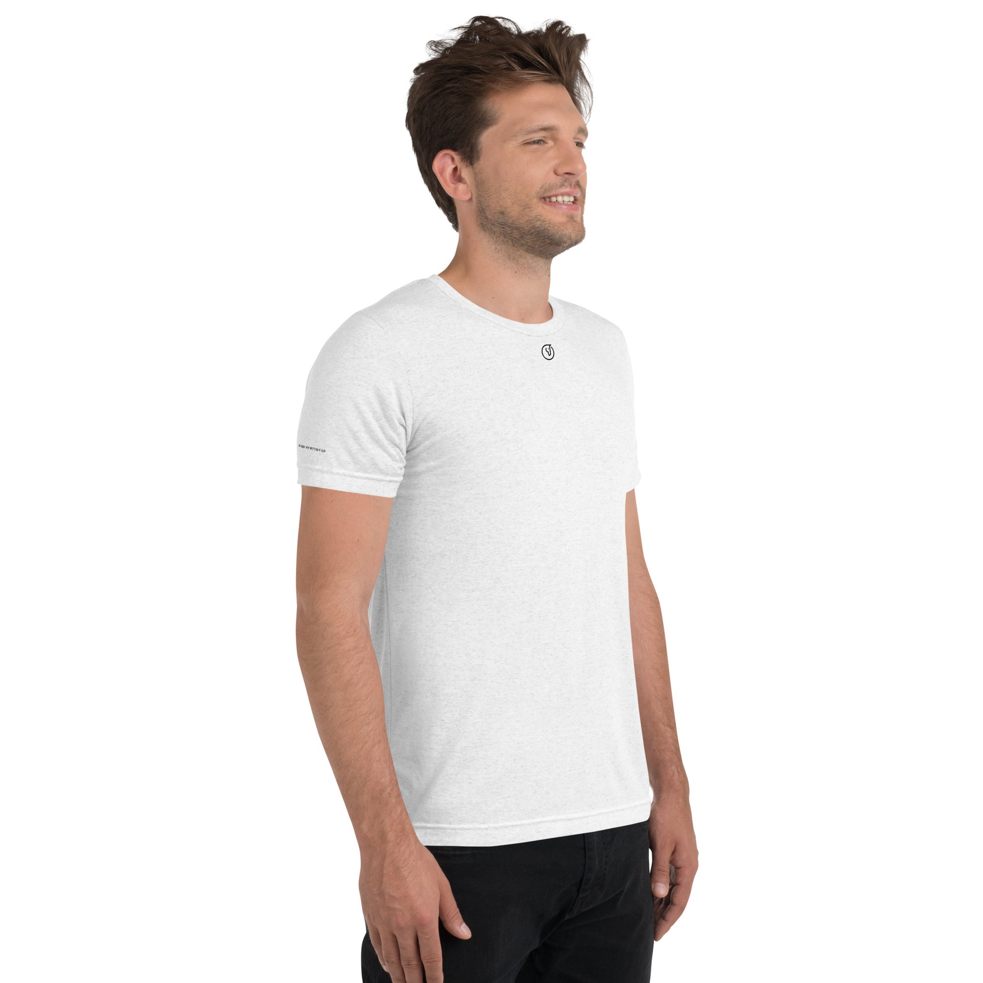 Humble Sportswear, men's white tri-blend active and casual wear t-shirts 
