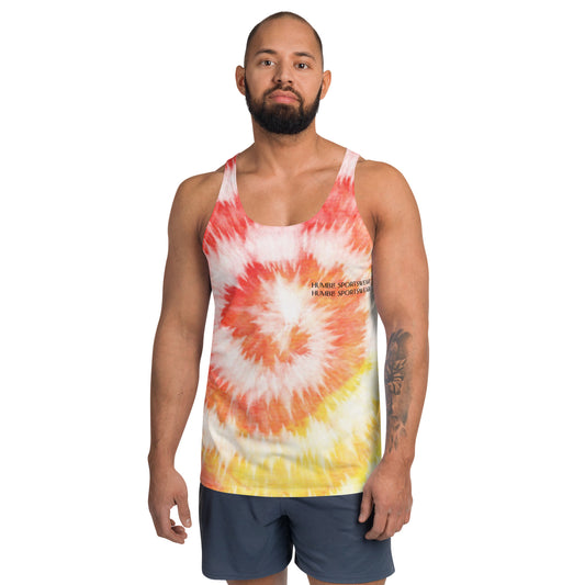 Humble Sportswear, men's active and casual tie-dye tank top for gym