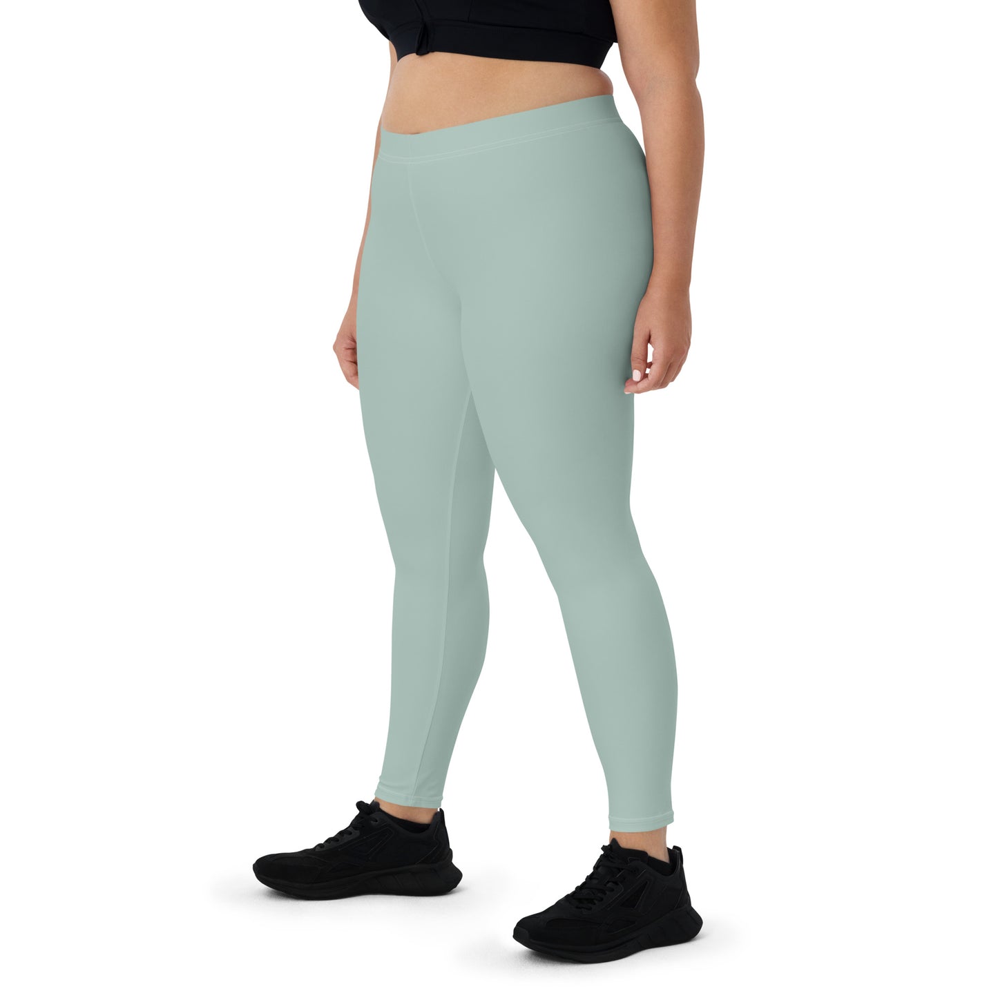 Humble Sportswear, women's opal color match mid rise activewear spandex leggings 