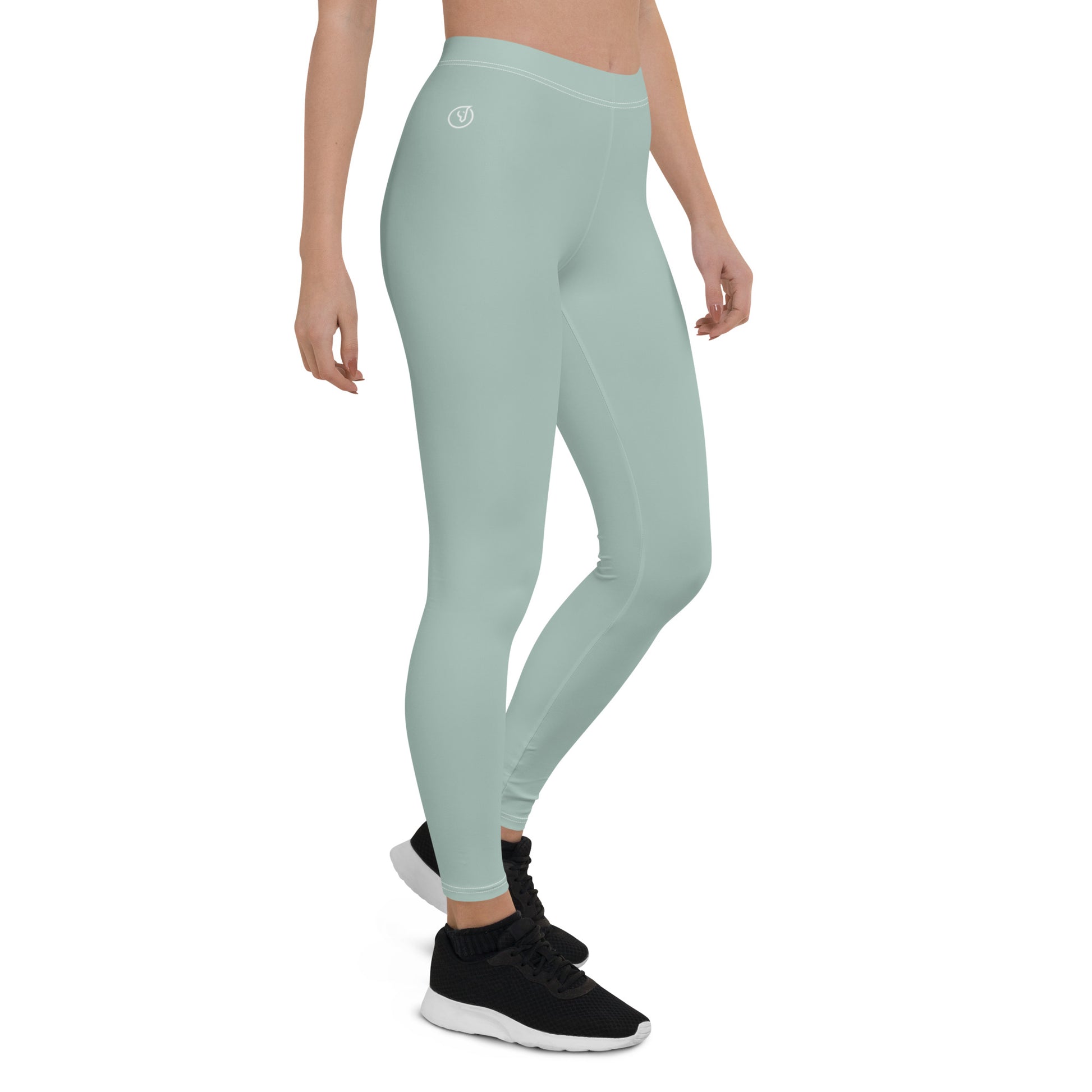 Humble Sportswear, women's opal color match mid rise activewear spandex leggings 