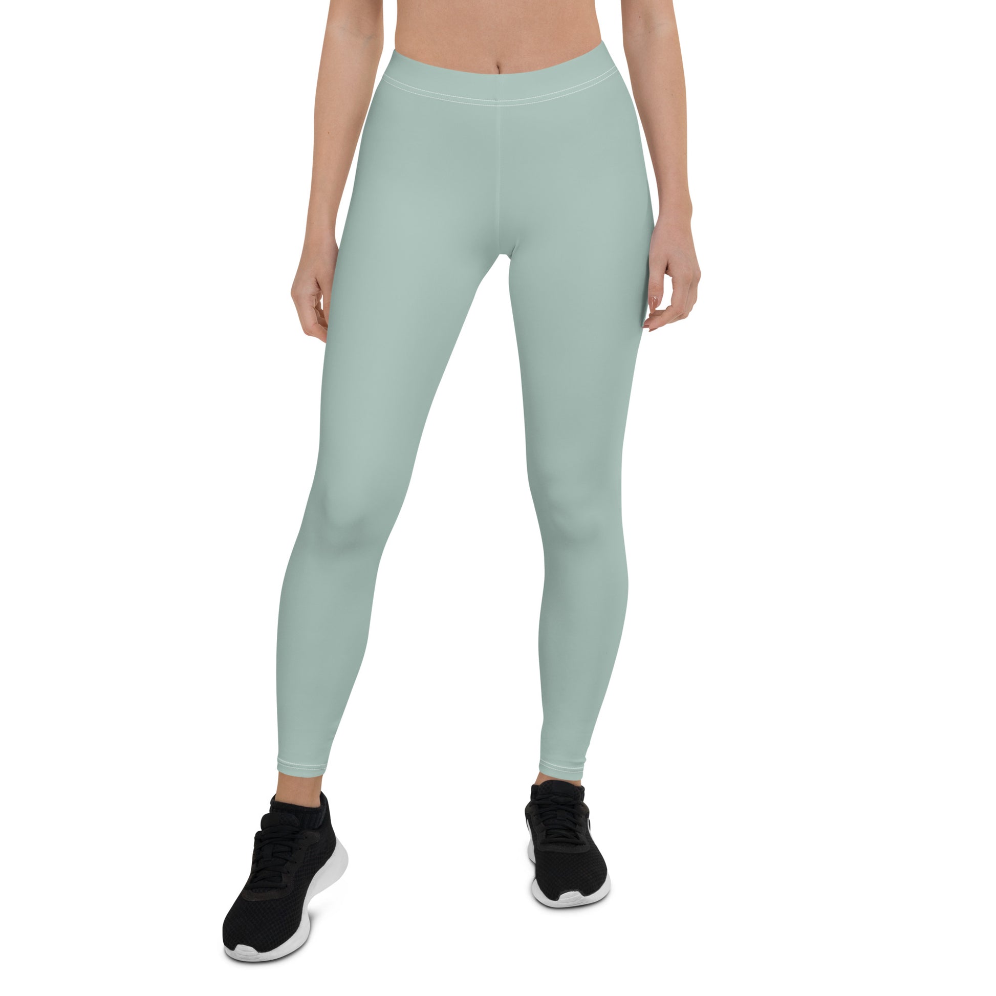 Humble Sportswear, women's opal color match mid rise activewear spandex leggings 