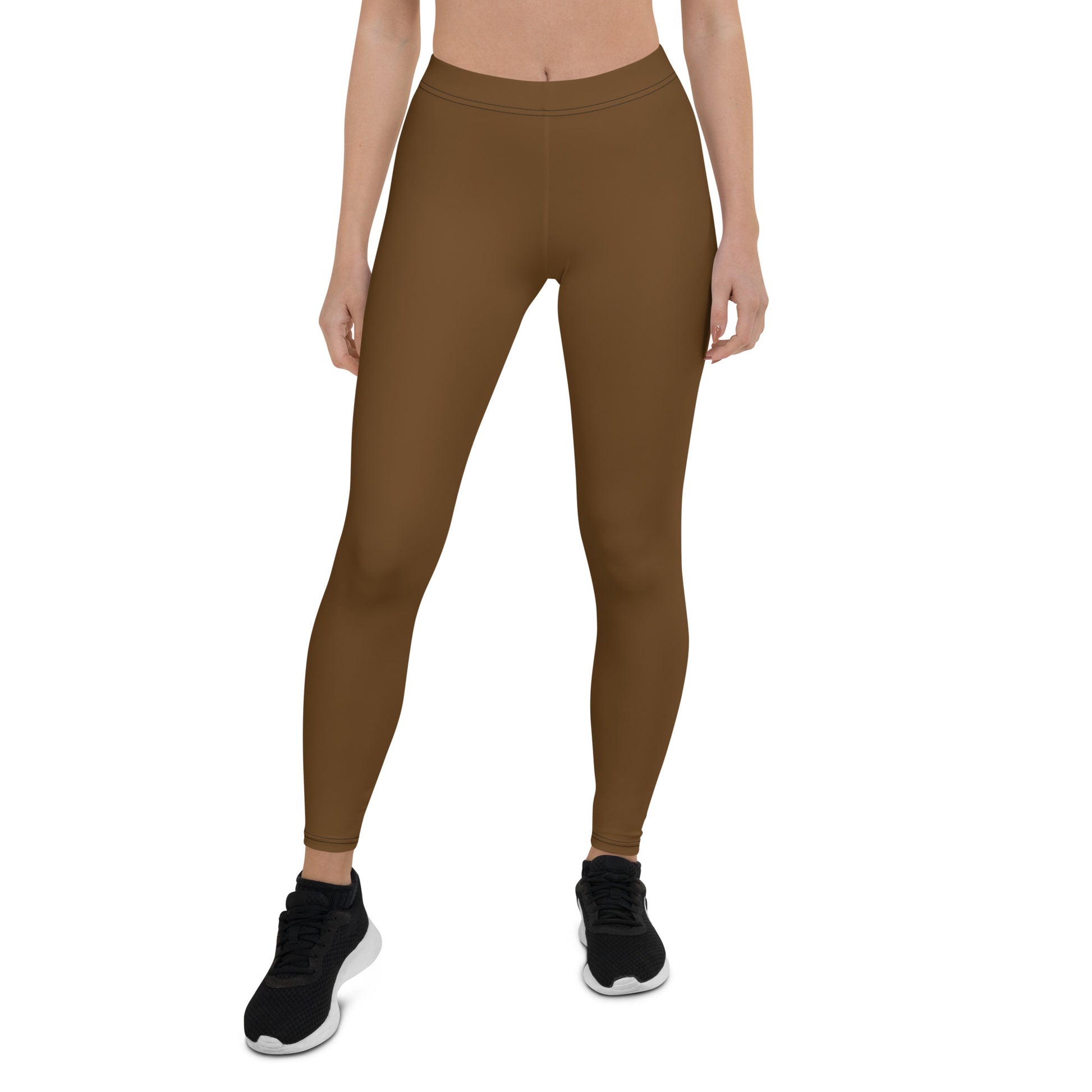 Humble Sportswear, women’s color match leggings, women’s leggings, women’s brown leggings, spandex leggings