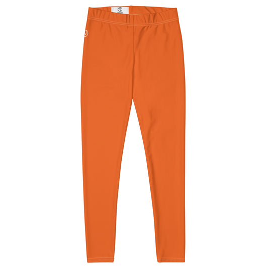 Humble Sportswear, women’s color match leggings, women’s spandex leggings, orange leggings