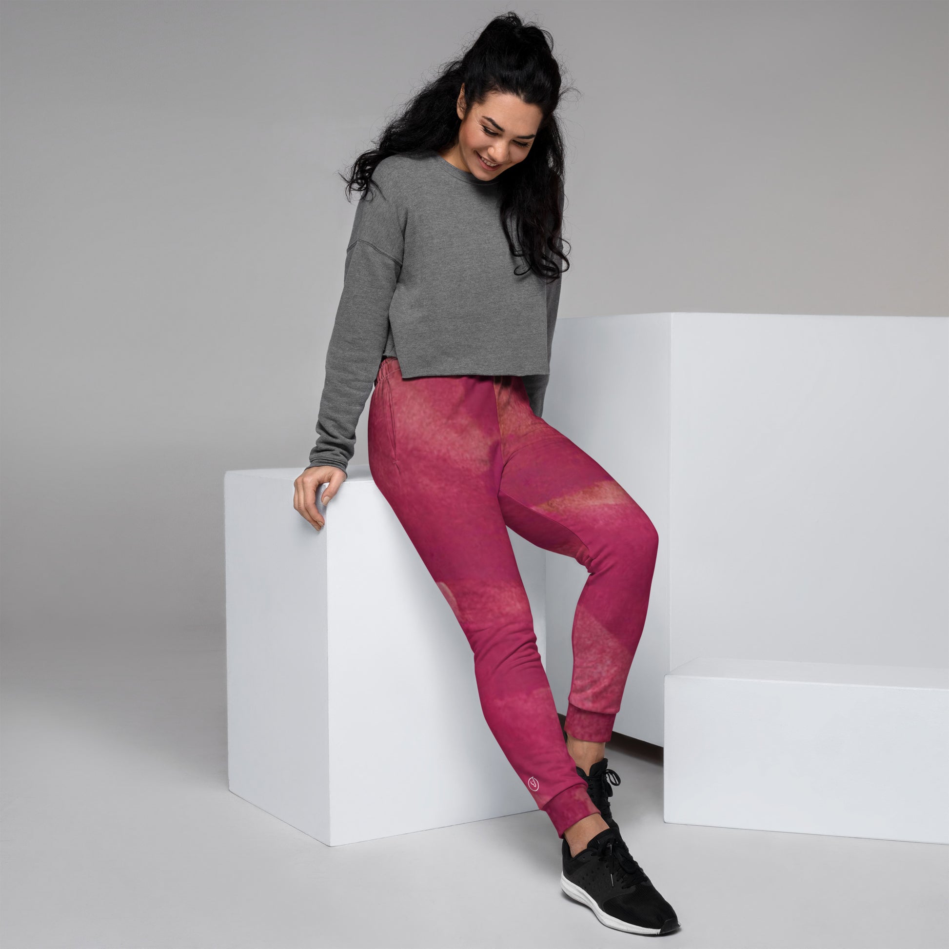Humble Sportswear, women’s slim fitted fleece joggers with drawstring 