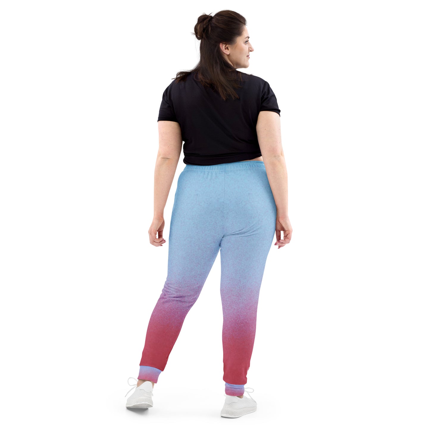 Humble Sportswear™, women's slim fit gradient all-over print fleece joggers