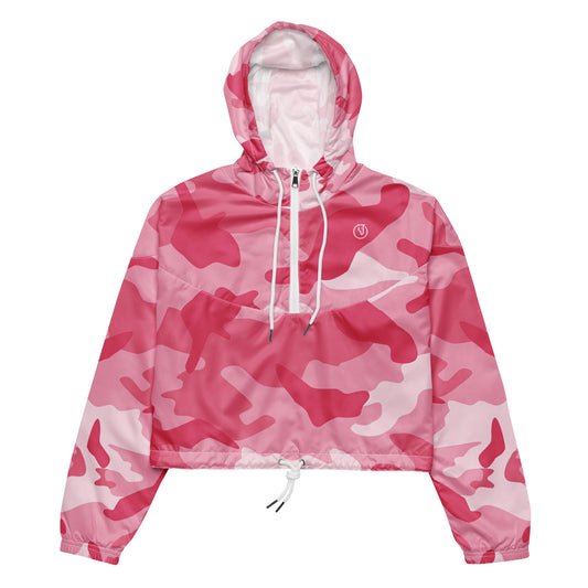 Humble sportswear, pink camo jackets, lightweight cropped windbreaker 