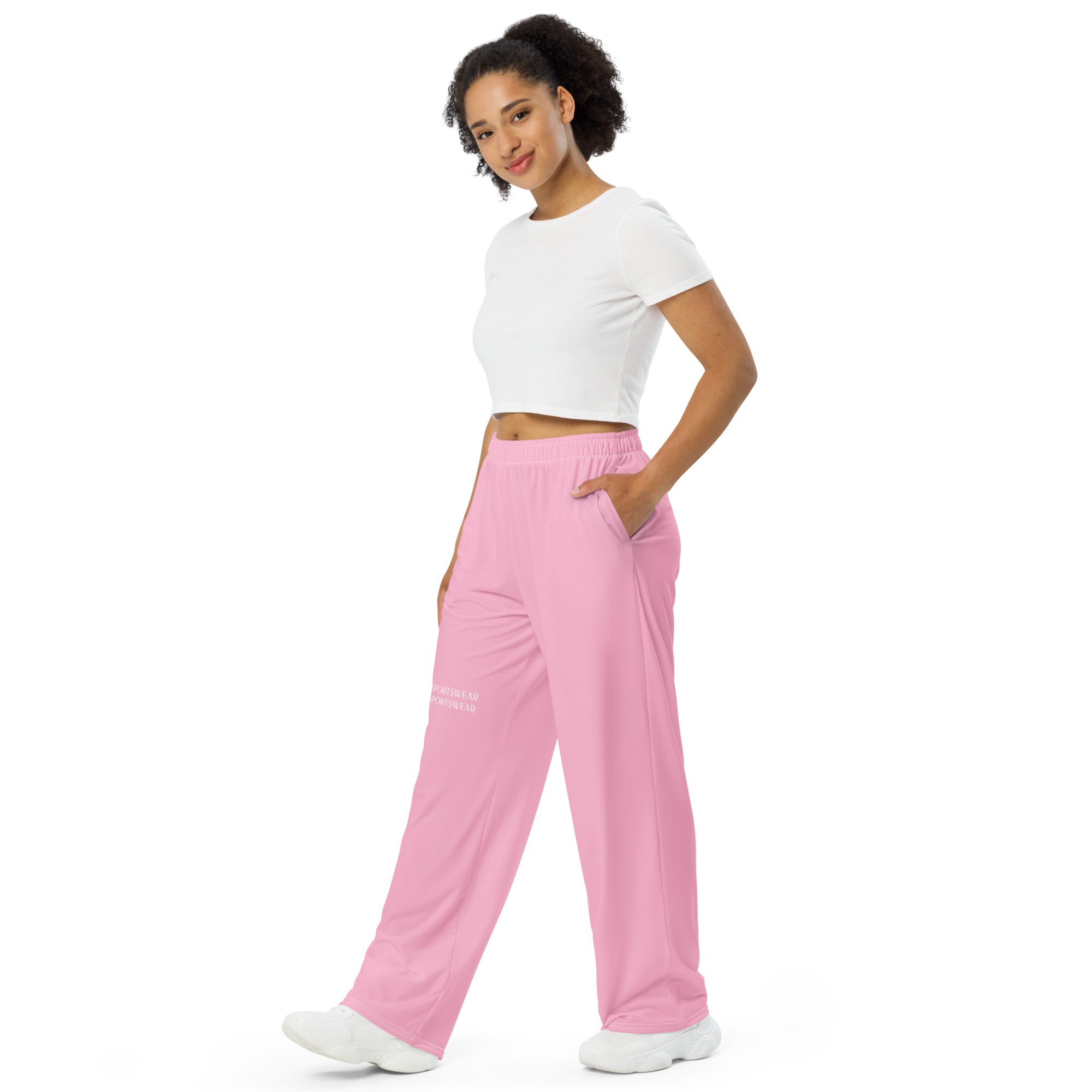 Pink Color Block Patchwork Pants – Brunching Class
