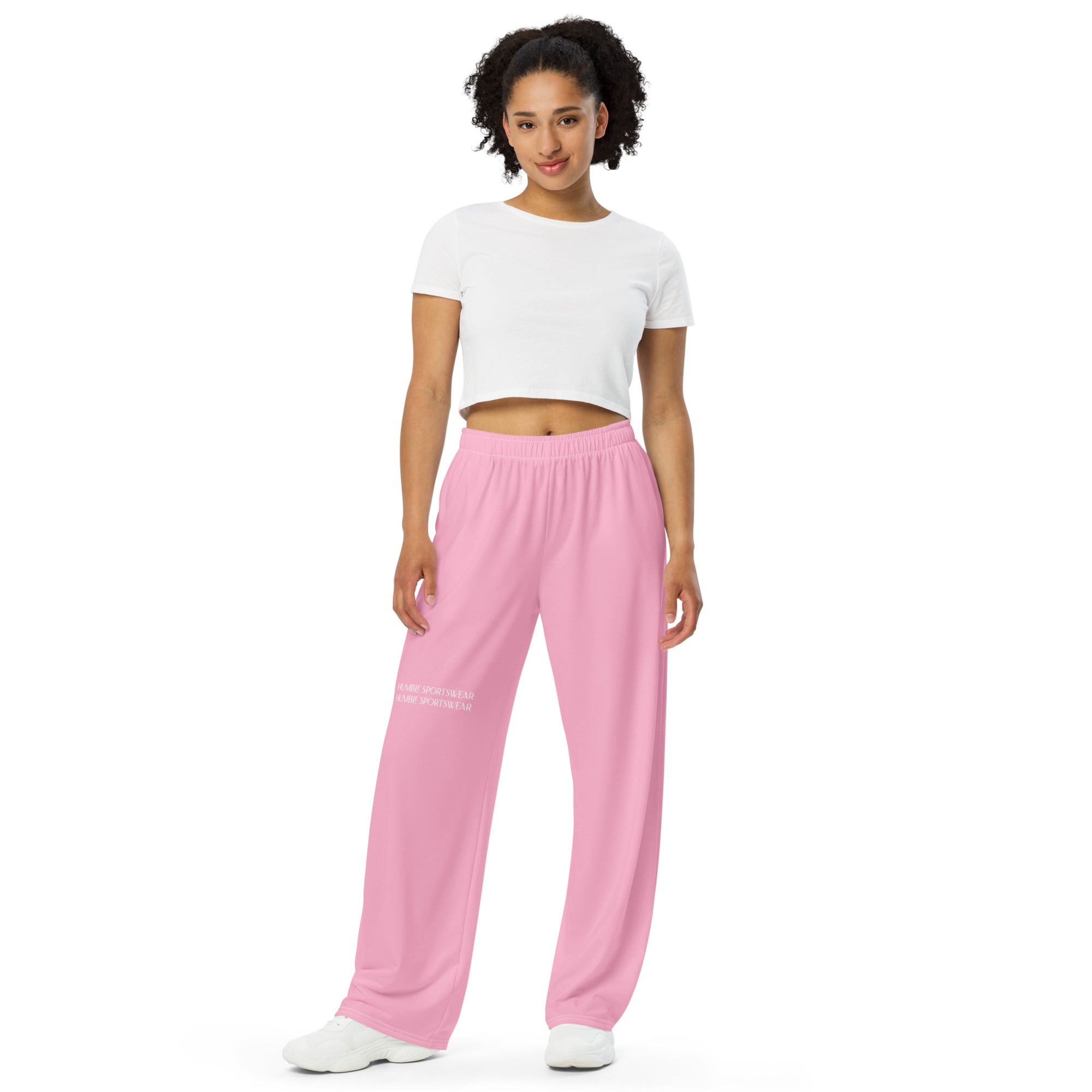 Buy Pink Parallel Pants With Lace And Embroidery Online - Shop for W