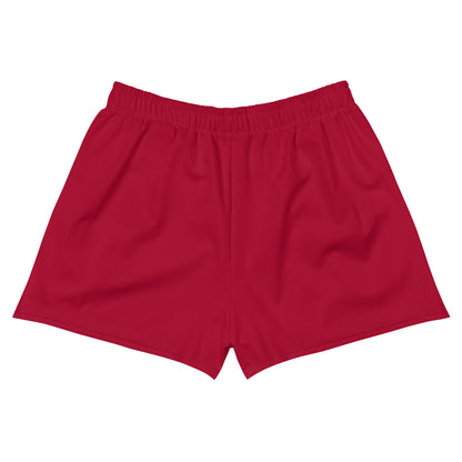 Humble Sportswear, women’s shorts, women’s running shorts, red running shorts, red gym shorts