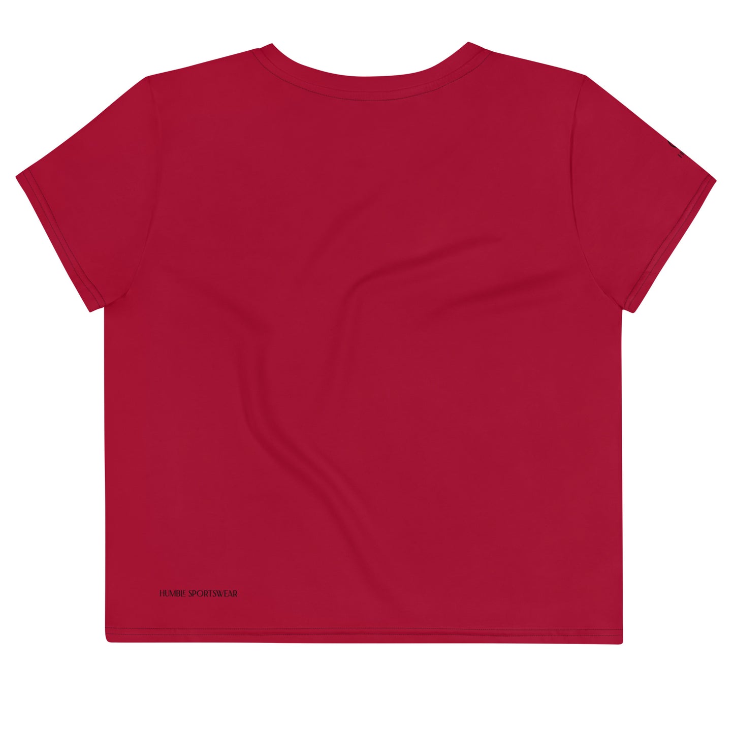 Humble Sportswear, women's short sleeve red crop t-shirt