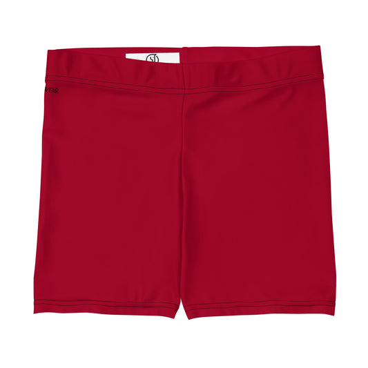 Humble Sportswear, women's short casual and active bike shorts, Red Color Match shorts