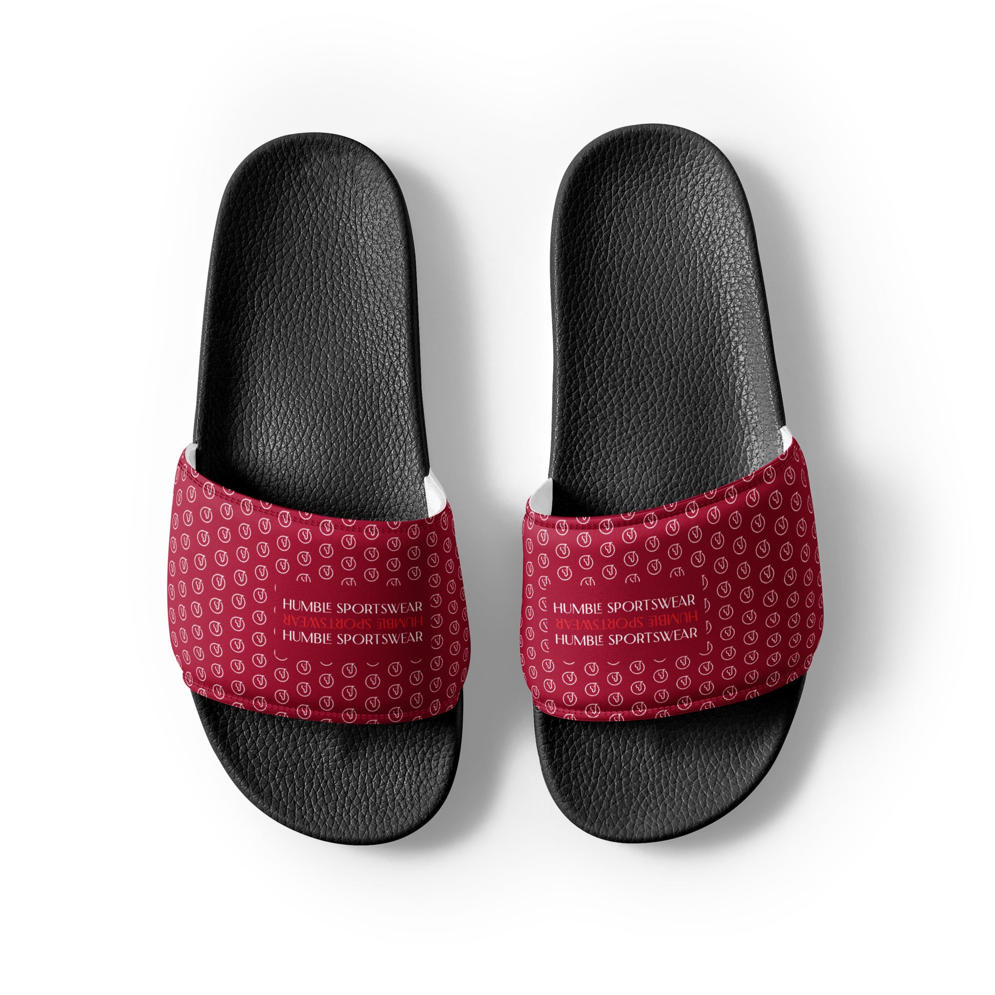Humble Sportswear, women's casual daily wear slip on slides sandals red