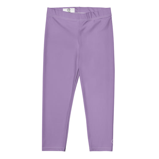 Humble Sportswear, women’s color match leggings, purple leggings, women’s mid-rise leggings, women’s capri leggings 
