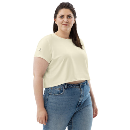 Humble Sportswear, women’s color match neutral casual wear crop top t-shirt