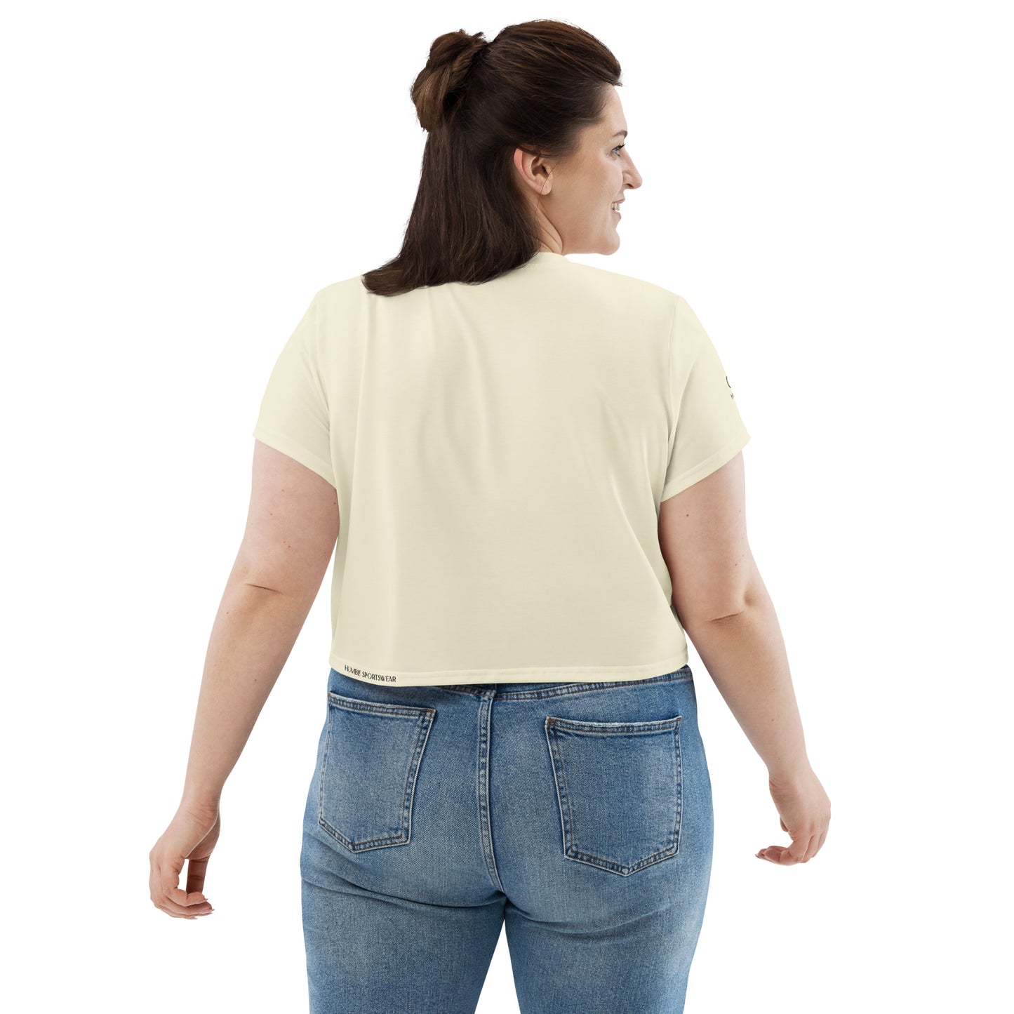 Humble Sportswear, women’s color match neutral casual wear crop top t-shirt