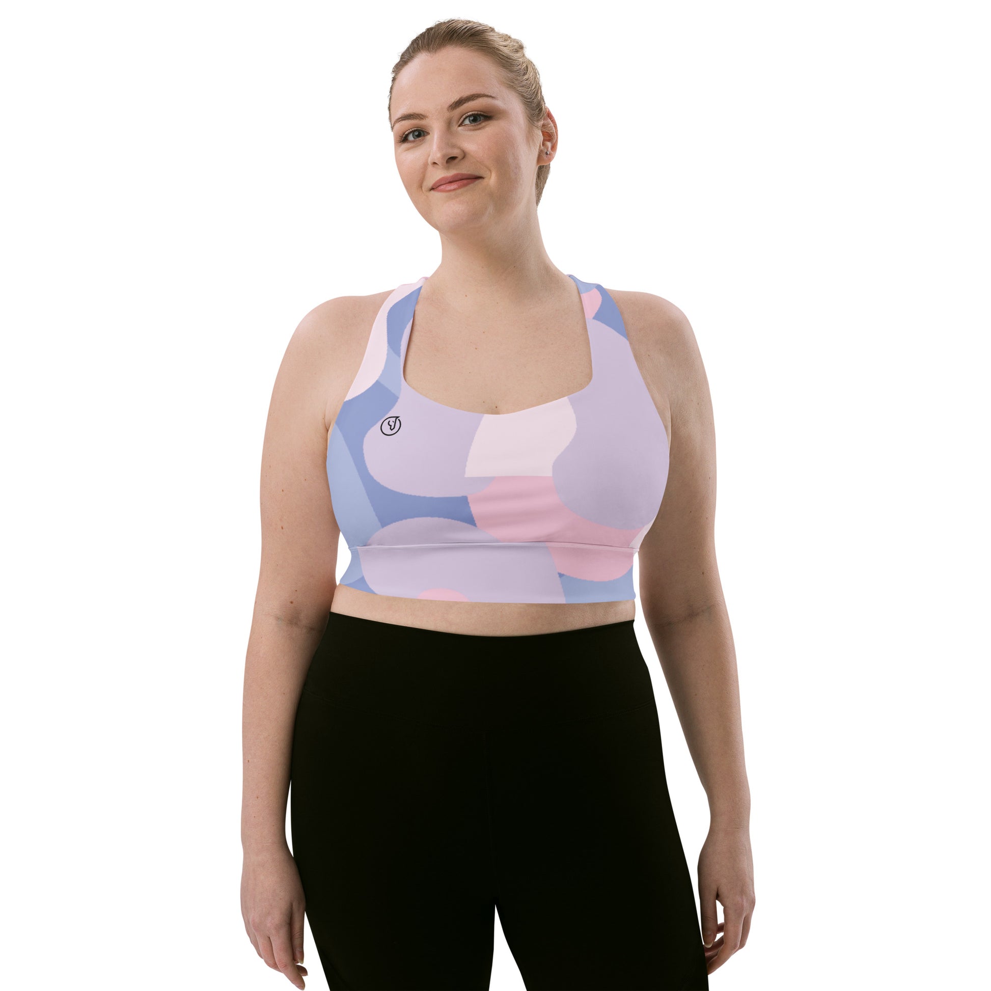 Humble Sportswear, Women’s longline silhouette padded sports bra with compression