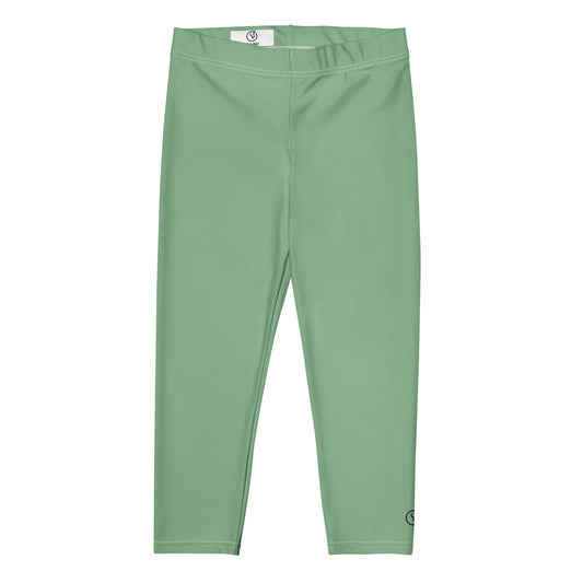 Humble Sportswear, women’s color match leggings, women’s capri leggings, mint green leggings