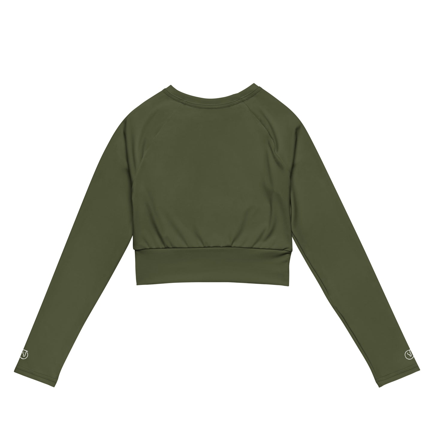 Humble Sportswear™ Women’s Olive Green Compression Crop Top Mireille Fine Art