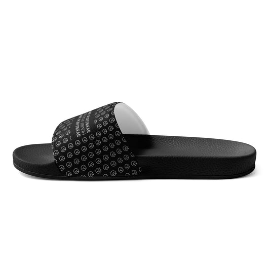 Humble sportswear, women's color match casual black slides sandals