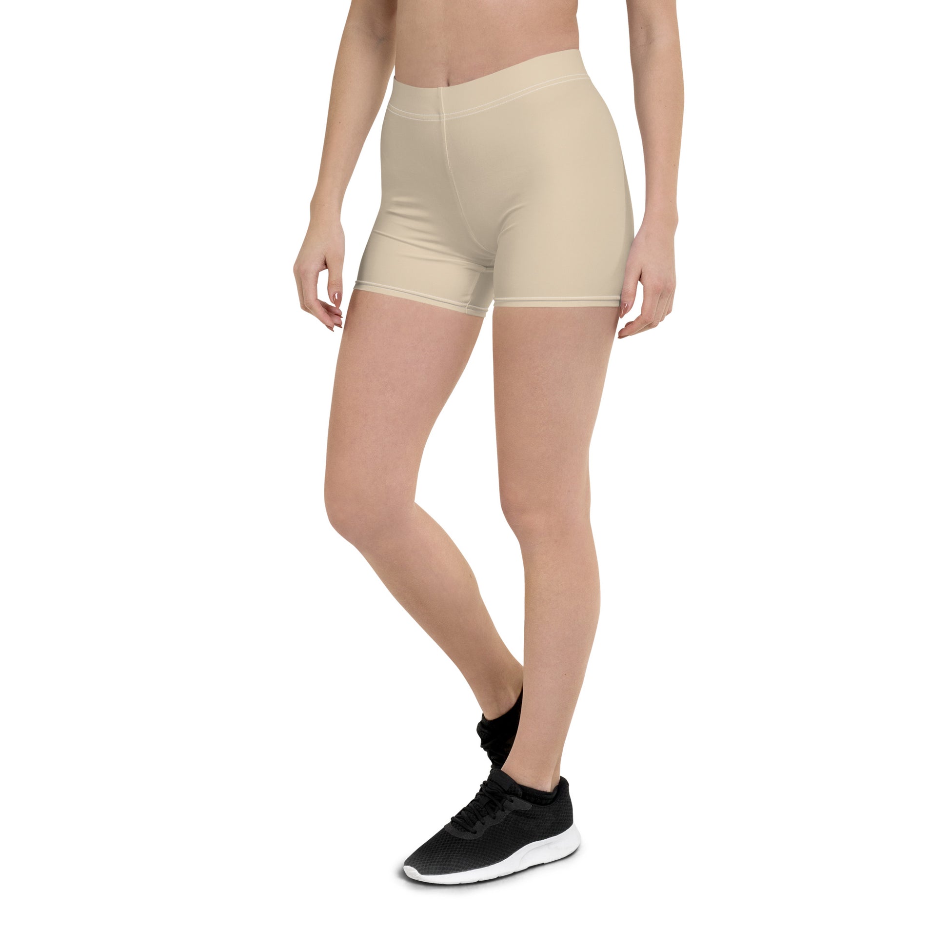 Humble Sportswear women's casual Color Match neutral brown bike shorts 