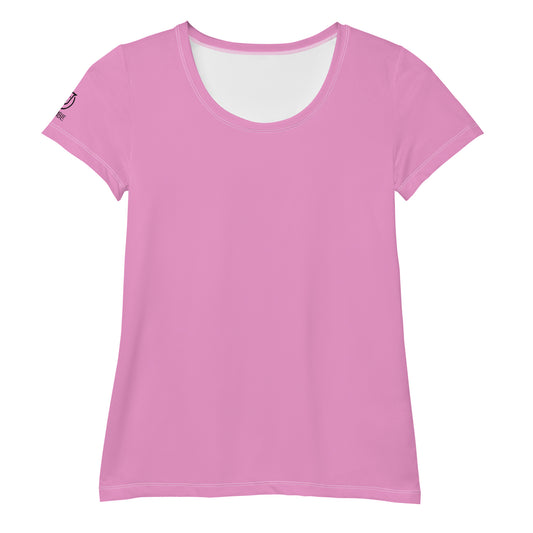 Humble Sportswear, women’s color match t-shirts, women’s activewear tops, pink t-shirts