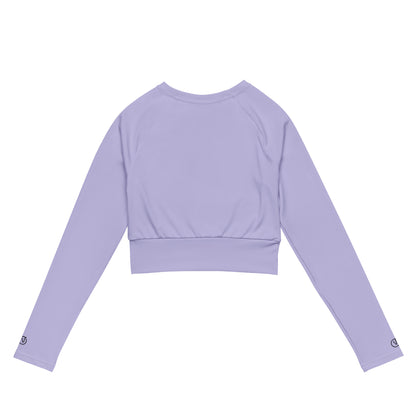 Humble Sportswear™ Women's Yari Purple Compression Crop Top Mireille Fine Art