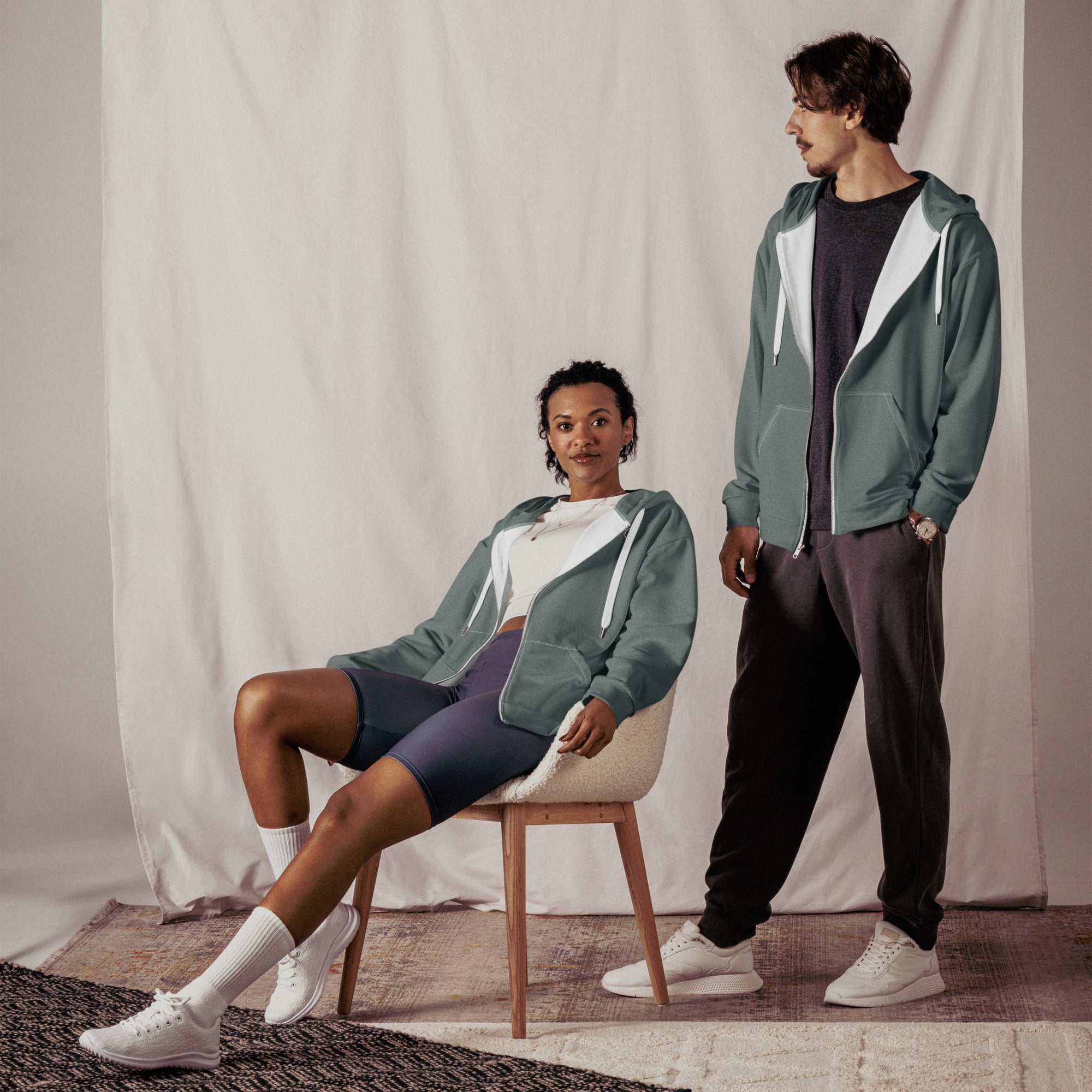 Mireille Fine Art, Humble Sportswear, Men and Women's Color Match loungewear collection image