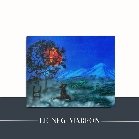Le Neg Marron Fine Art Painting - Mireille Fine Art