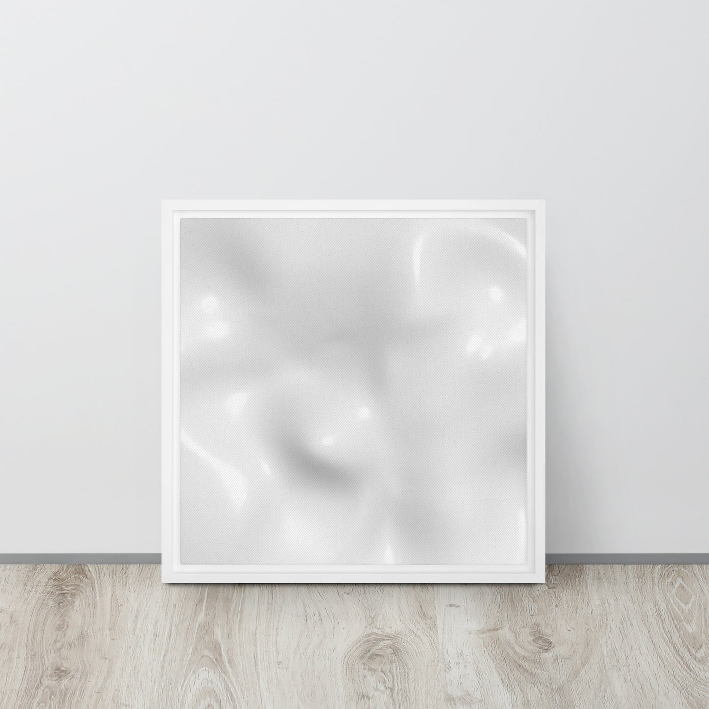 Milky Ripples Framed Canvas Print - Mireille Fine Art