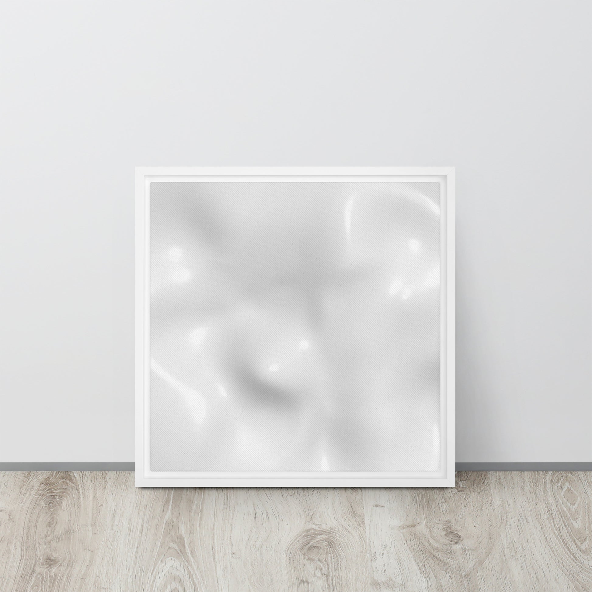 Milky Ripples Framed Canvas Print - Mireille Fine Art