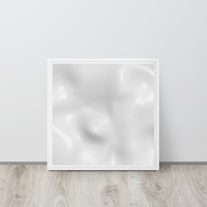 Milky Ripples Framed Canvas Print - Mireille Fine Art