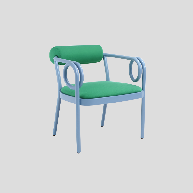 mid-century french modern dining chair green, Mireille Fine Art 