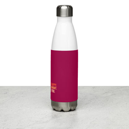 Mireille Fine Art, stainless steel water bottle, red, leak proof, 17 oz 