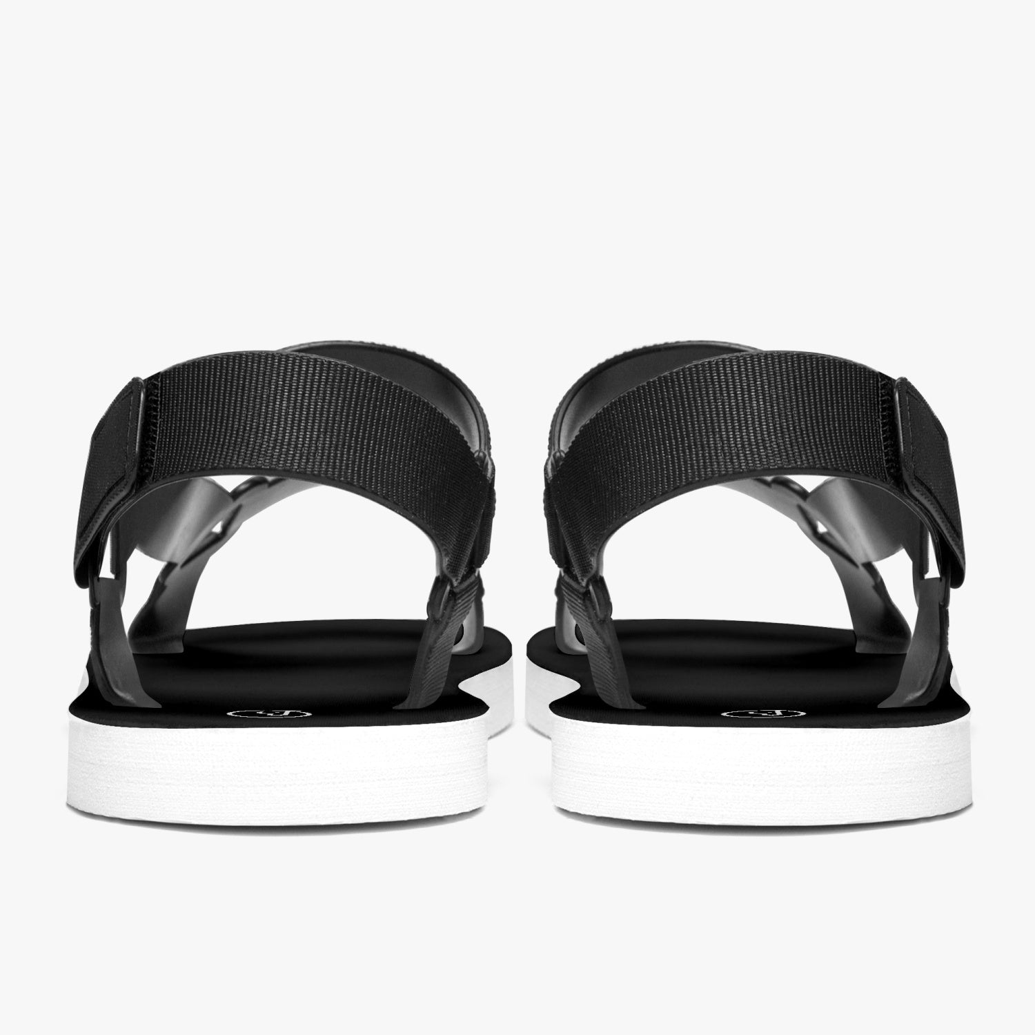 Humble Sportswear, women's black strappy slingback sandals 