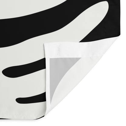 Modern Fluid Abstract Black Shower Curtain - Mirfia