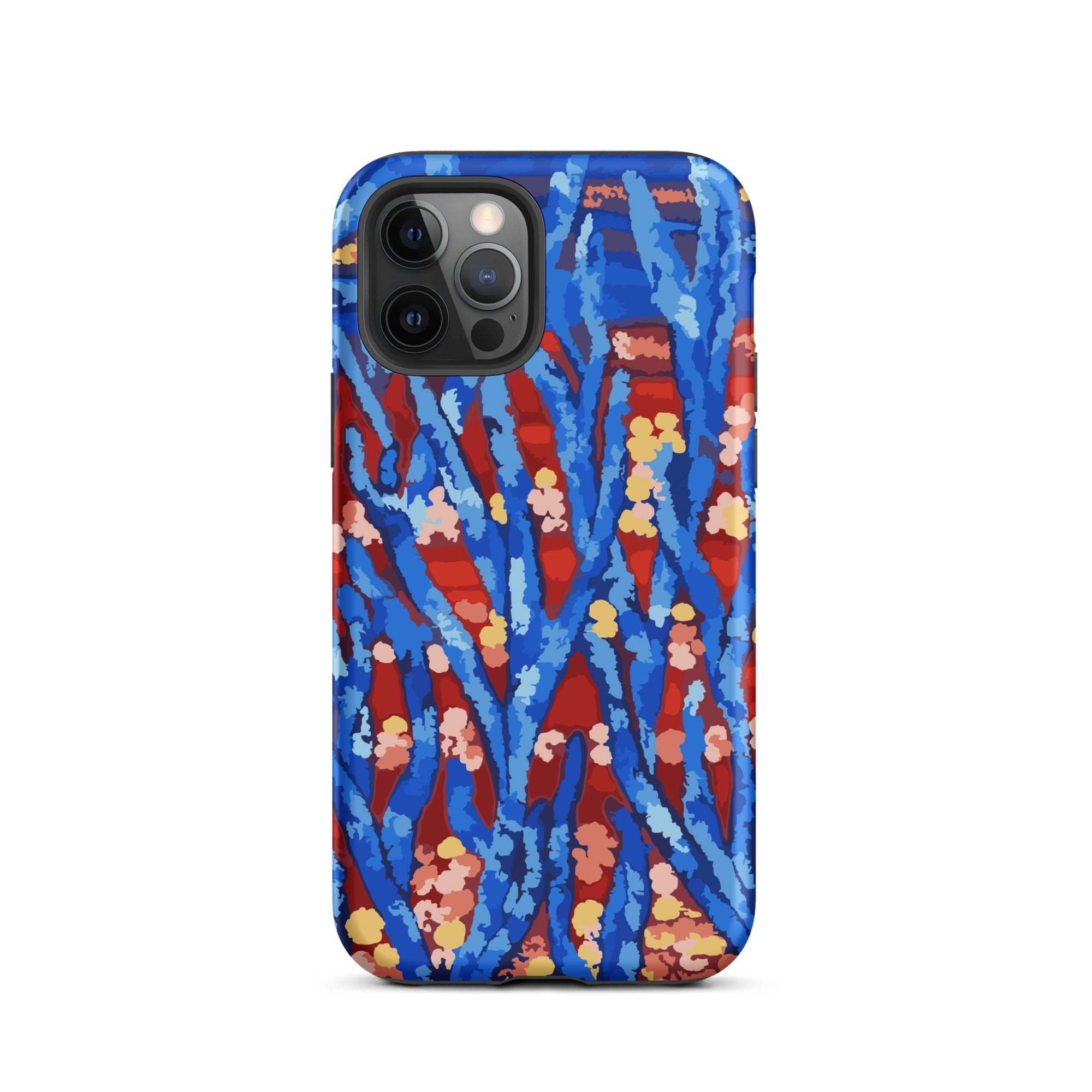 modern floral abstract iPhone case