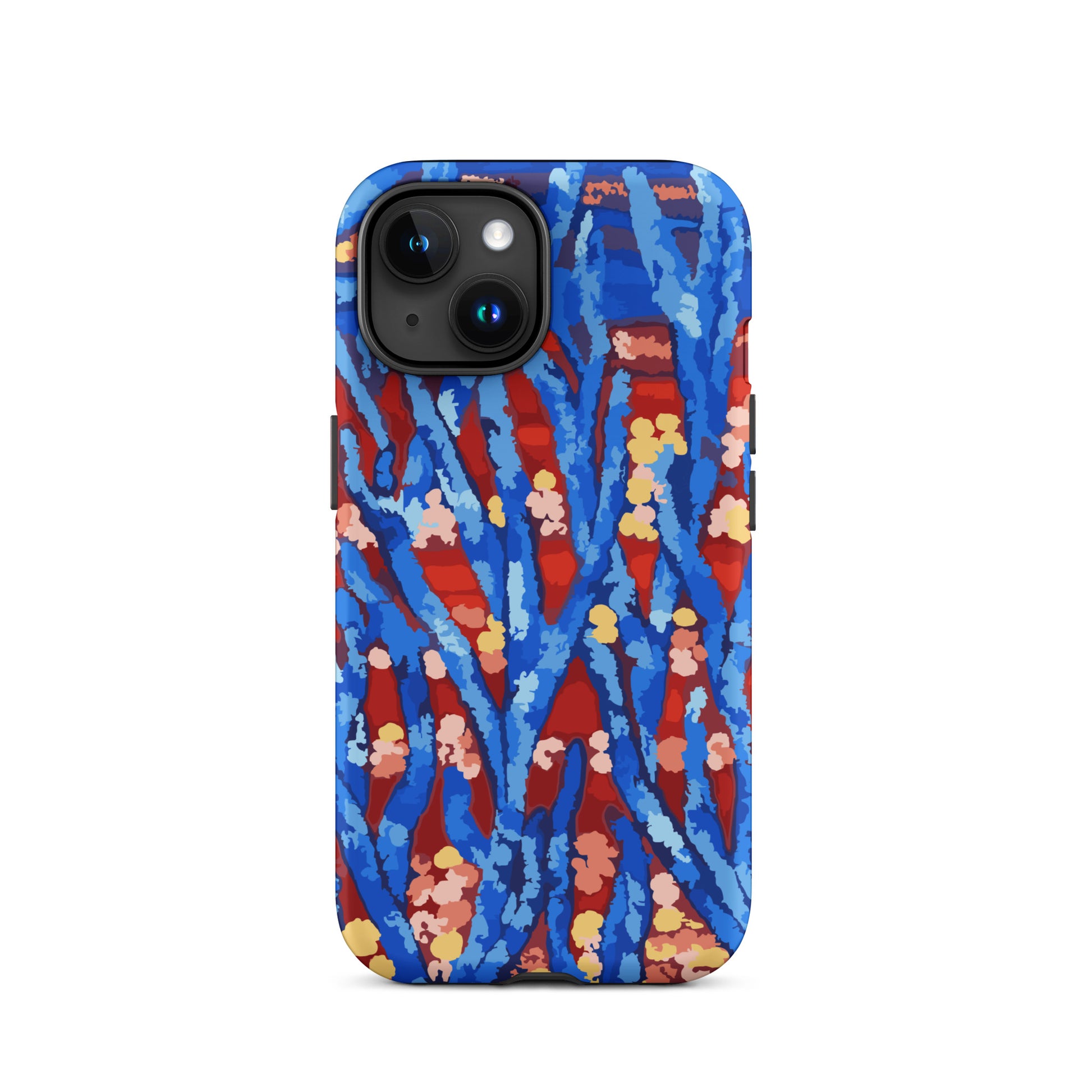 modern phone case with abstract flowers