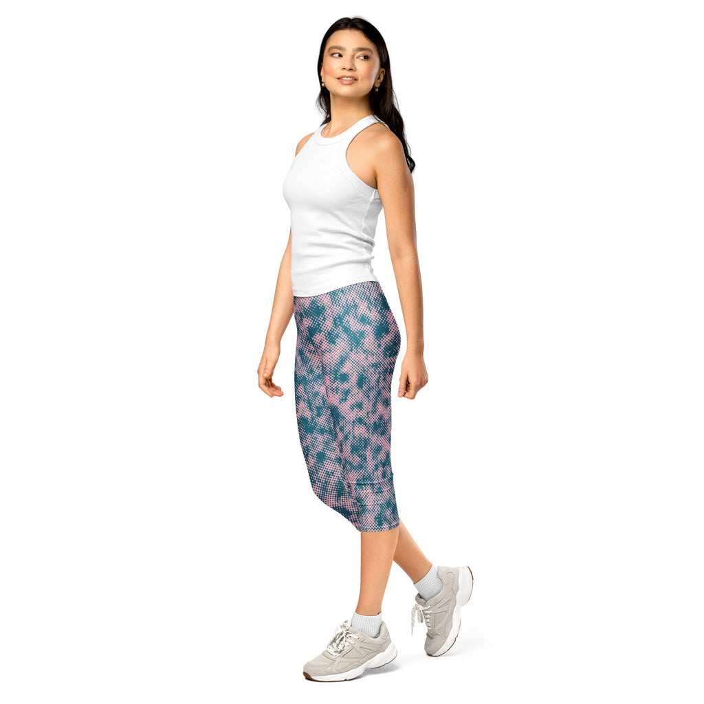 Camo activewear capris side profile