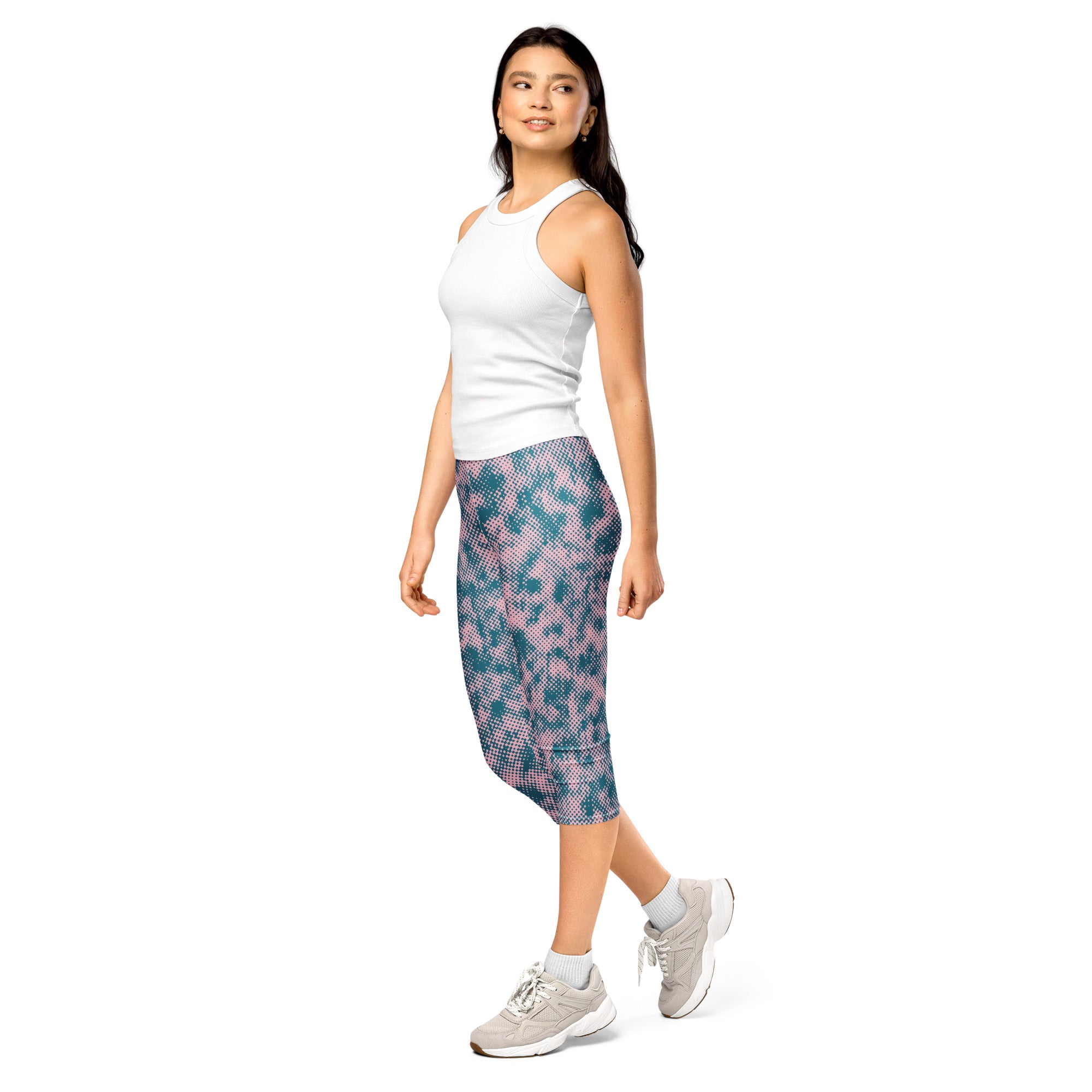 Camo activewear capris side profile