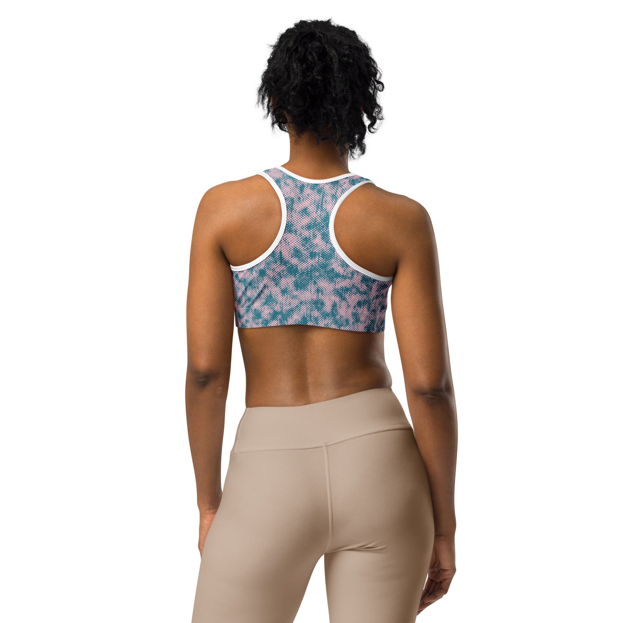 Racerback sports bra fit detail