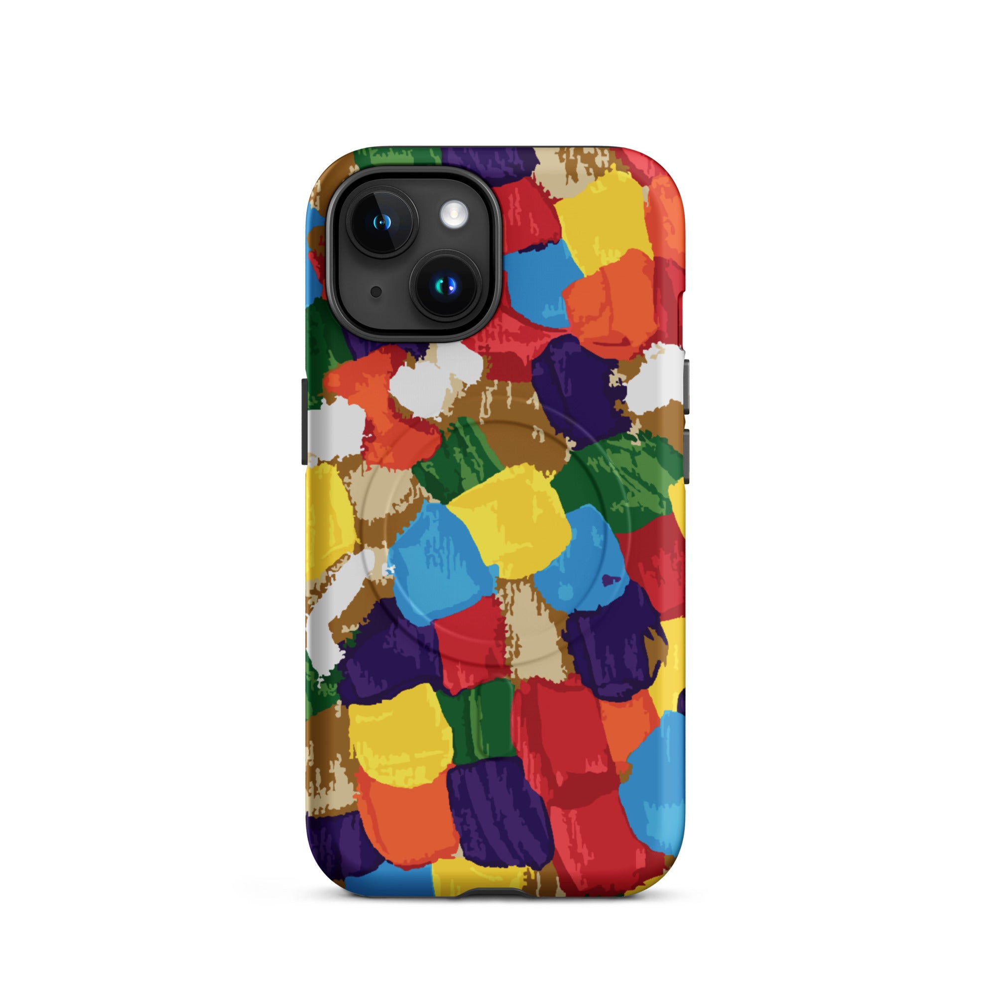 colorful abstract art protective iPhone case 