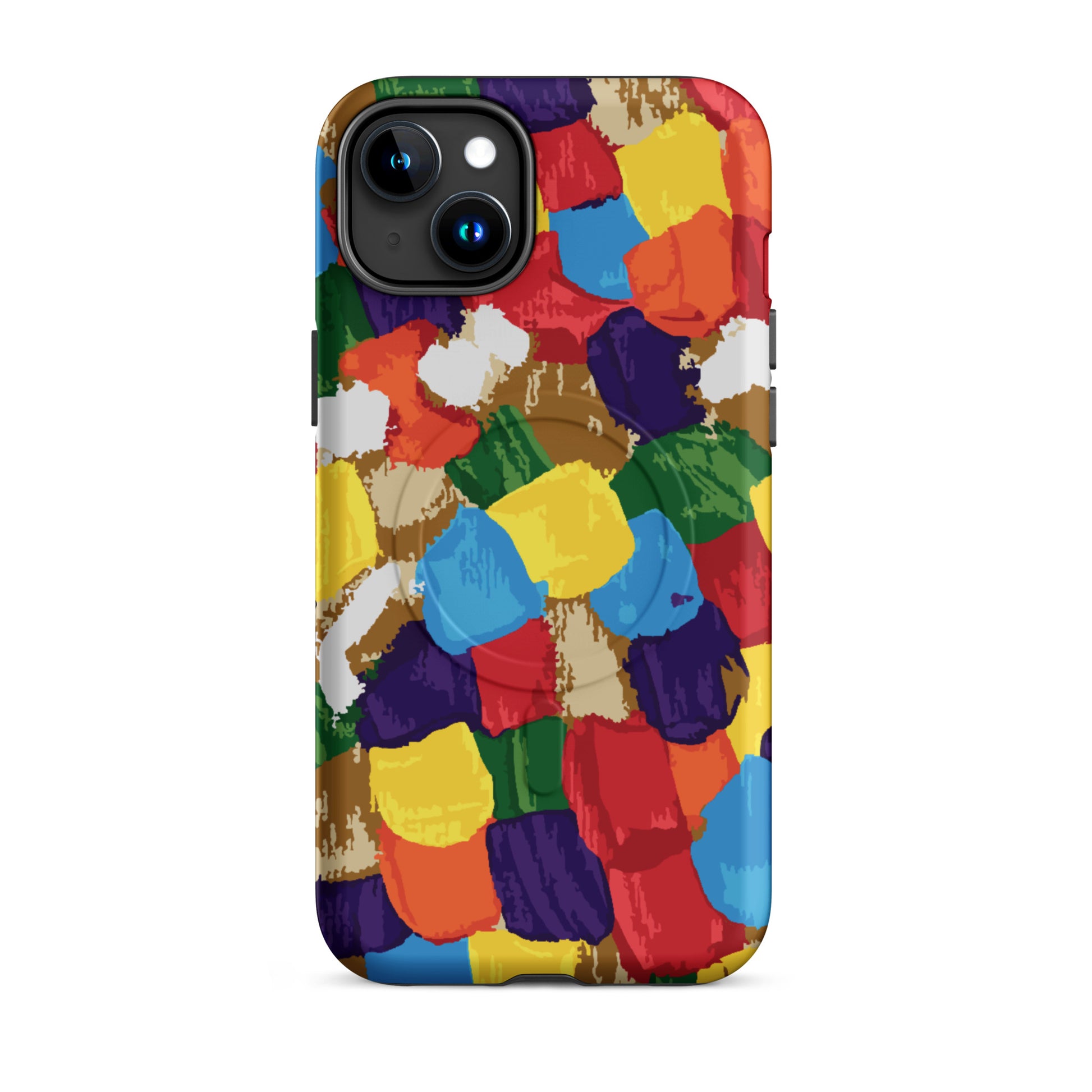 designer MaSafe iPhone case with modern artwork