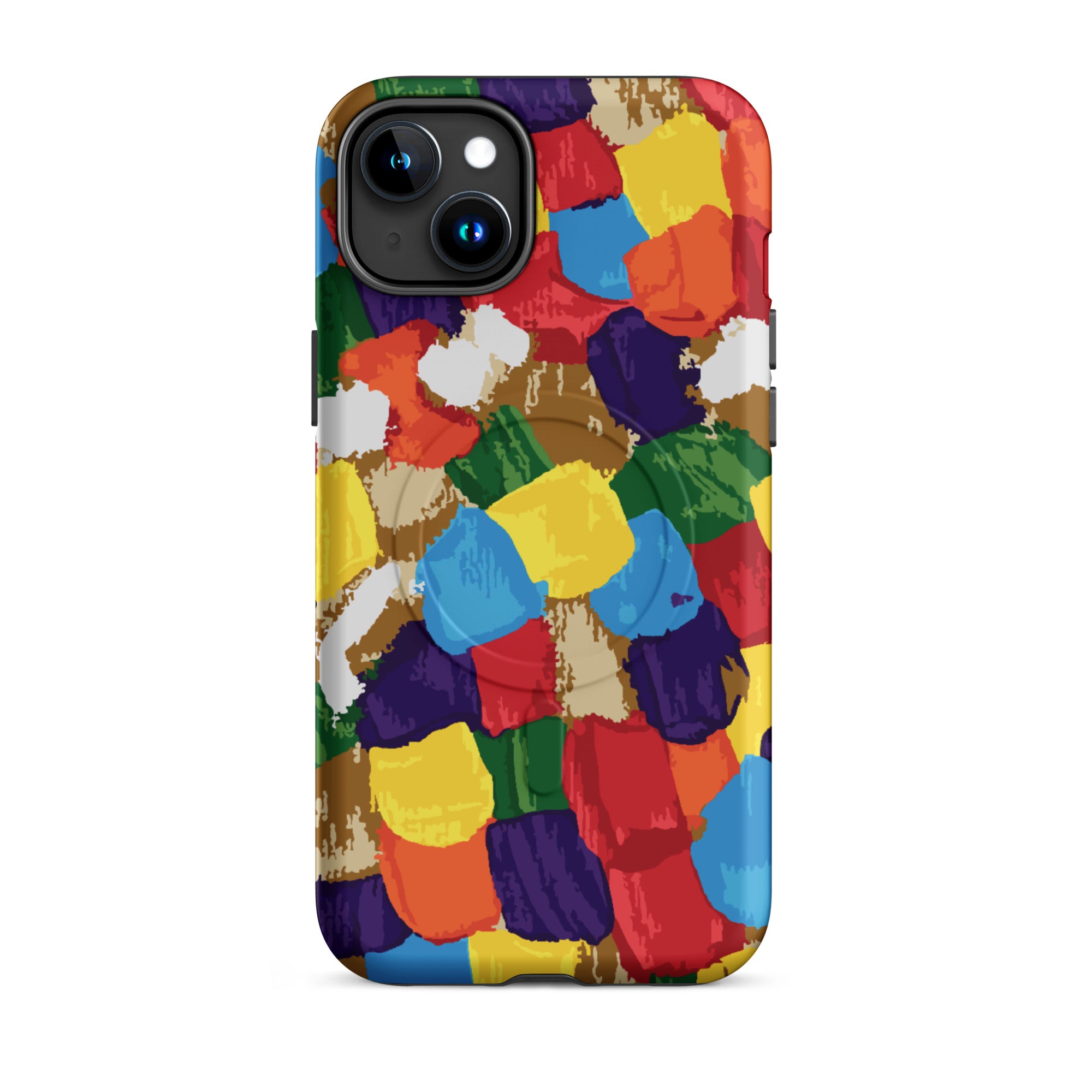 designer MaSafe iPhone case with modern artwork