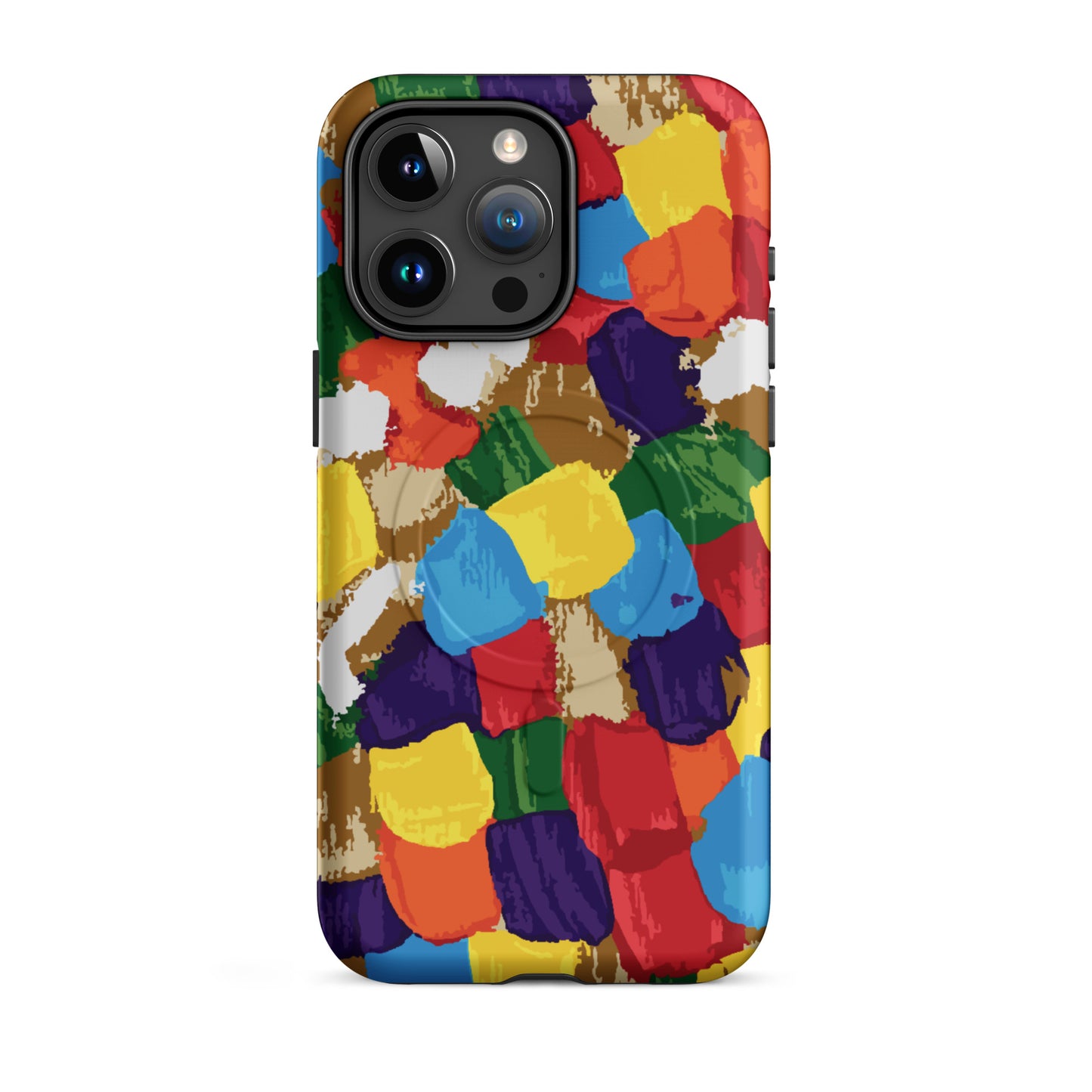 modern abstract phone case compatible with MagSafe 
