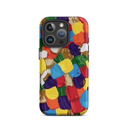 luxury abstract iPhone case with textured design