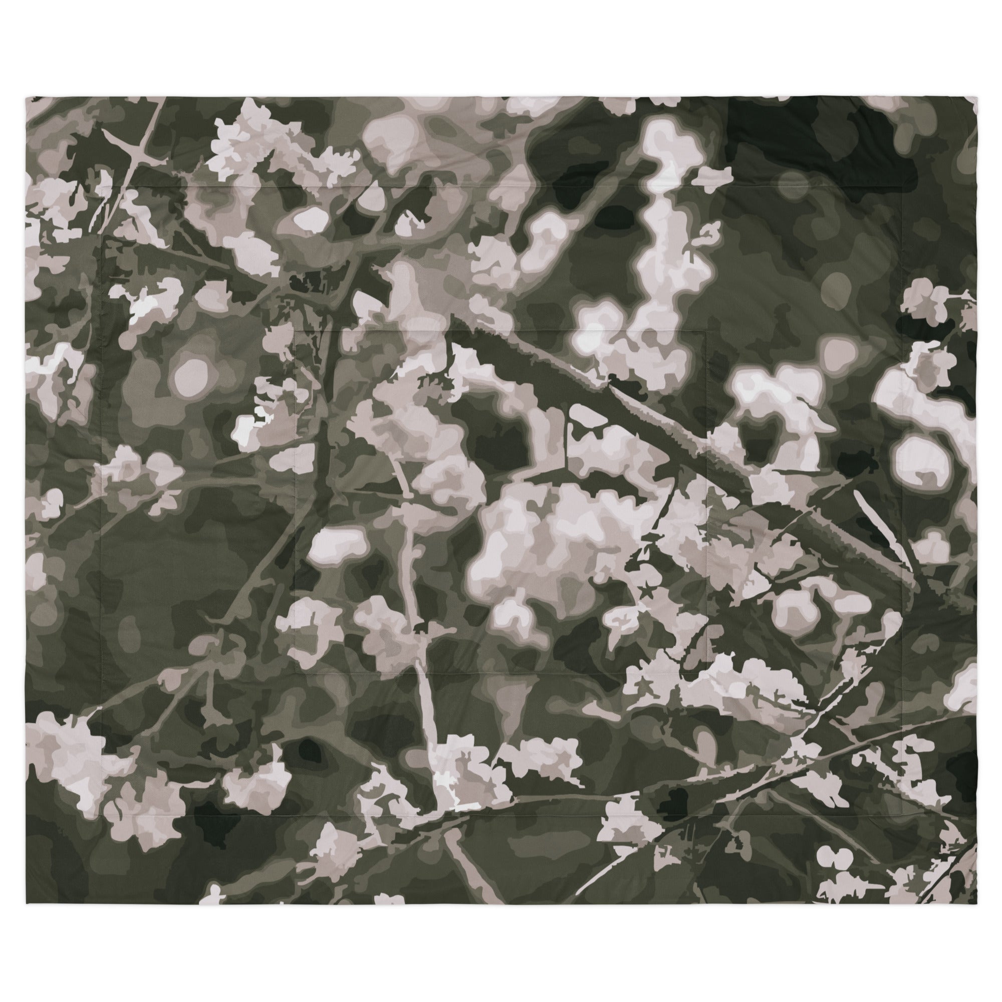 abstract flower comforter modern bedroom decor 