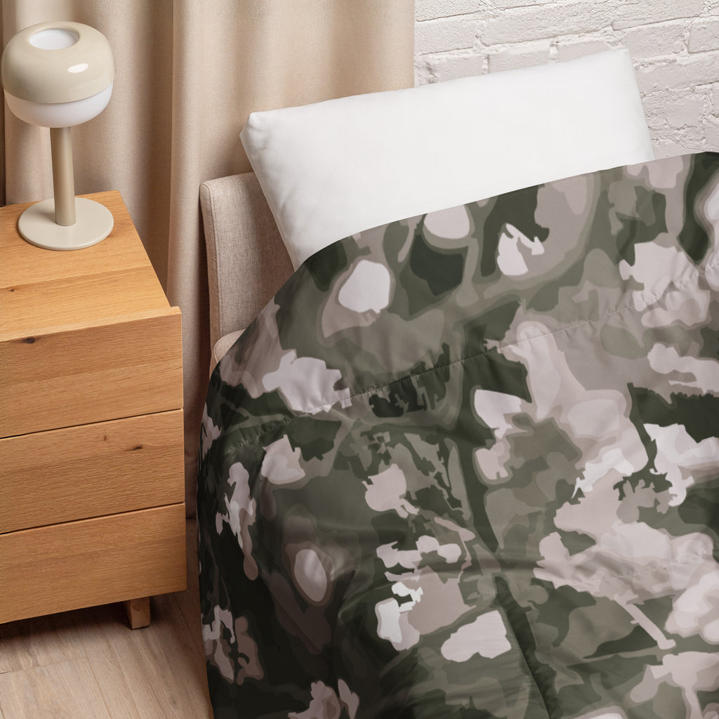 abstract floral comforter botanical bedding