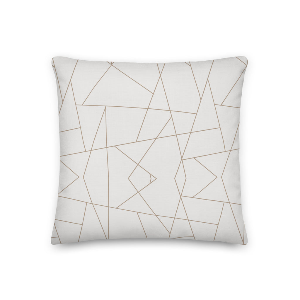 Abstract Geometric Premium Throw Pillow - Mirfia